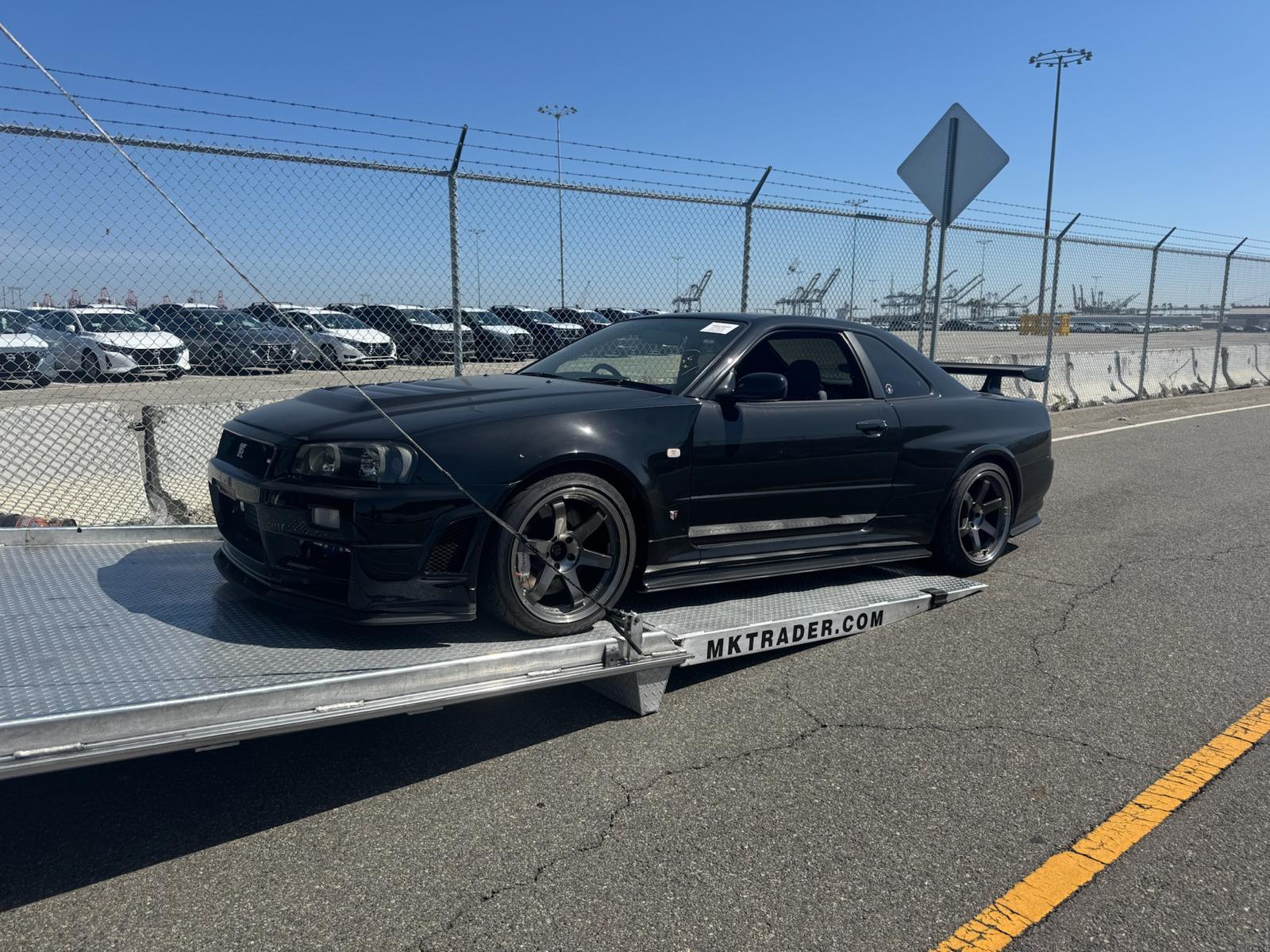 Nissan GT-R R34 on ramp