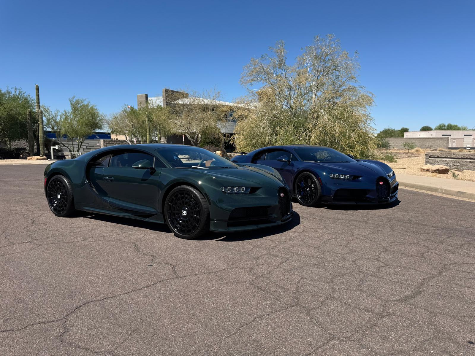 Two Bugatti Chirons