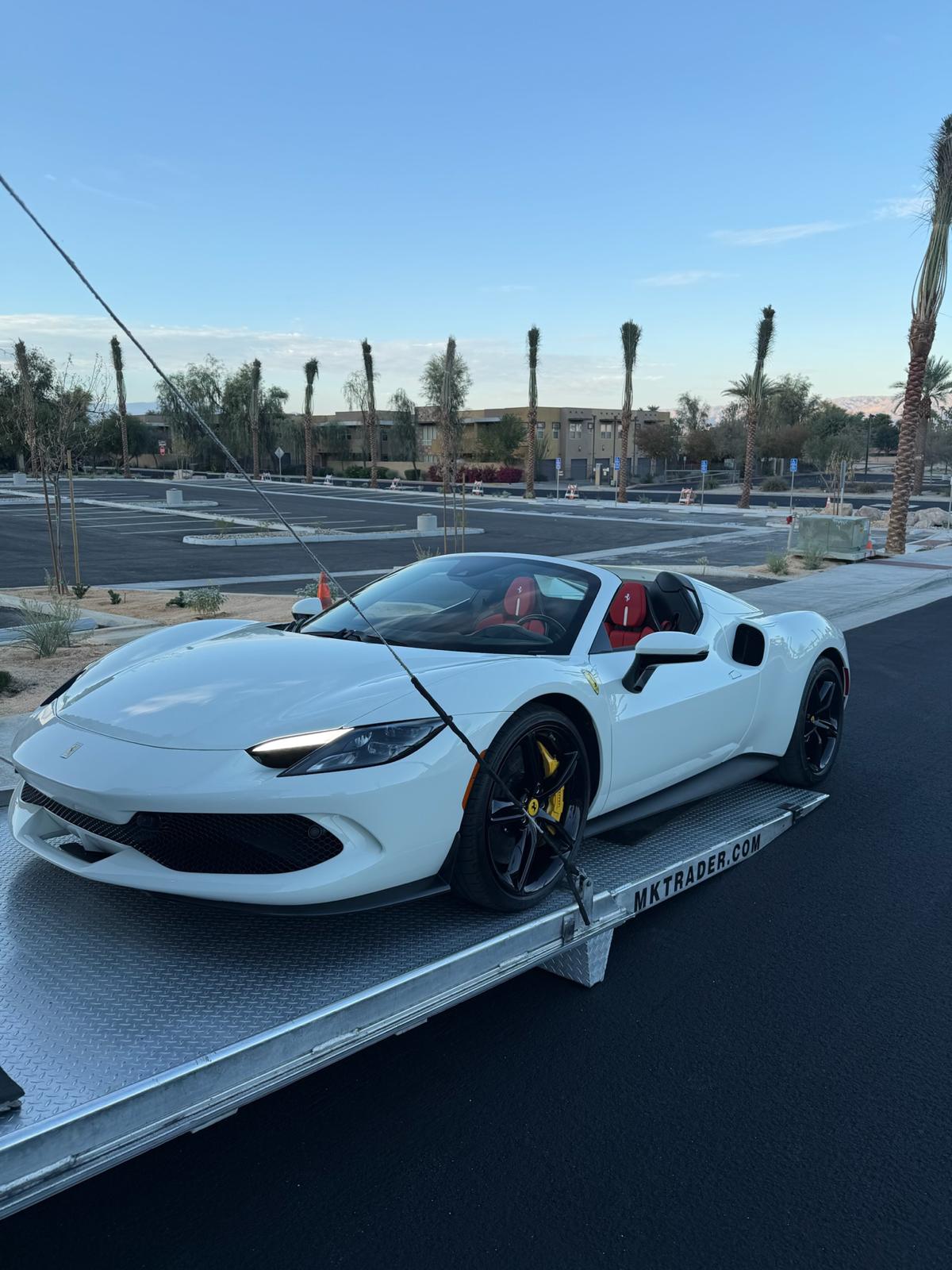 Ferrari 296 on transport