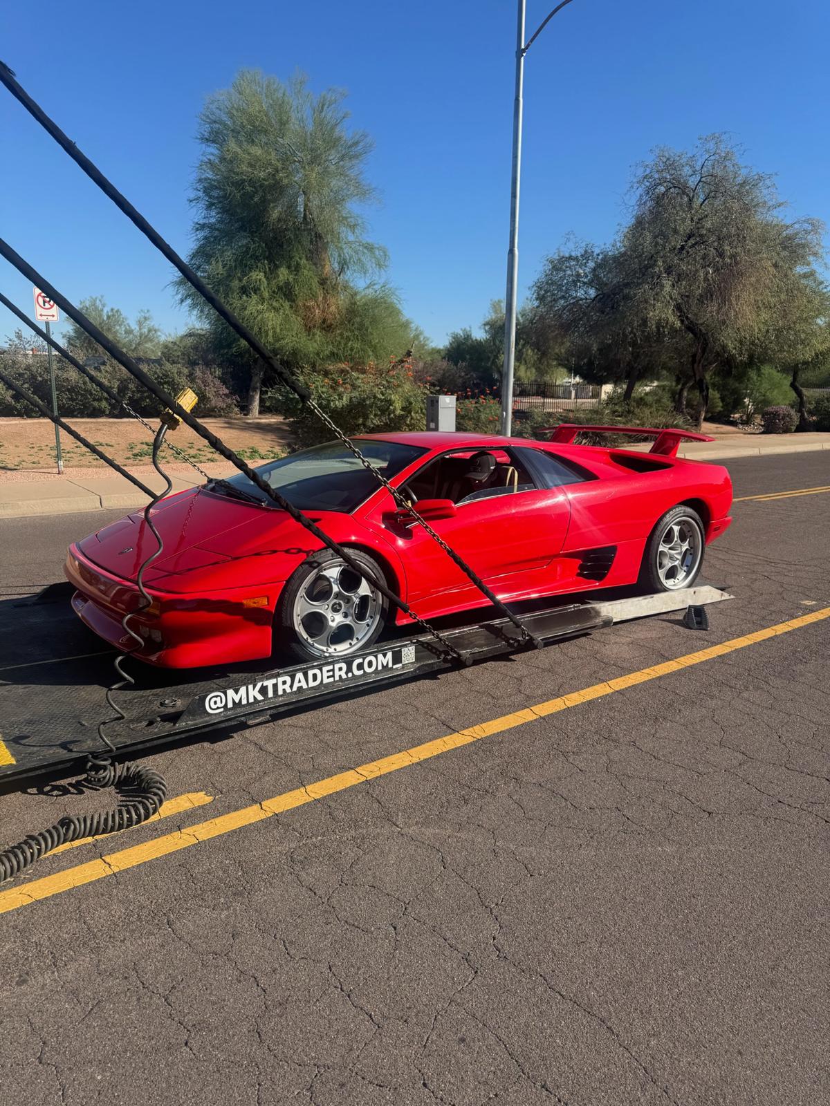 Lamborghini Diablo on transport